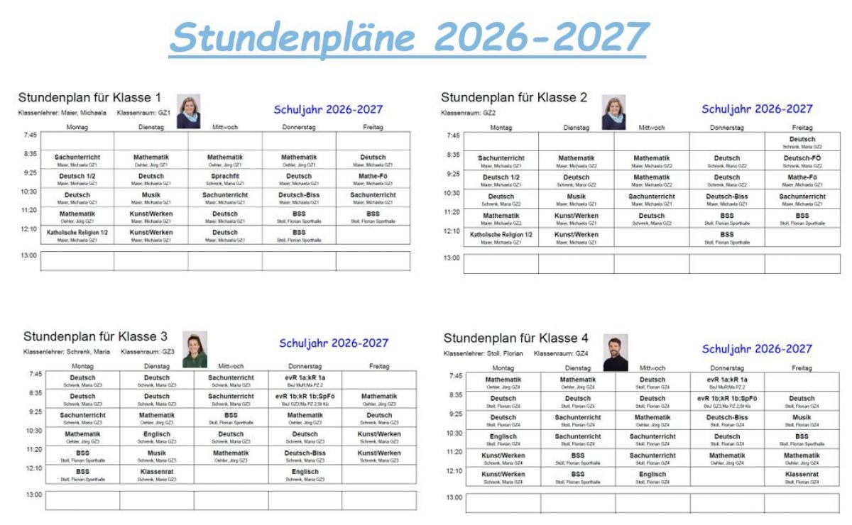 Mit Klick auf das Bild direkt zu den Stundenplänen!