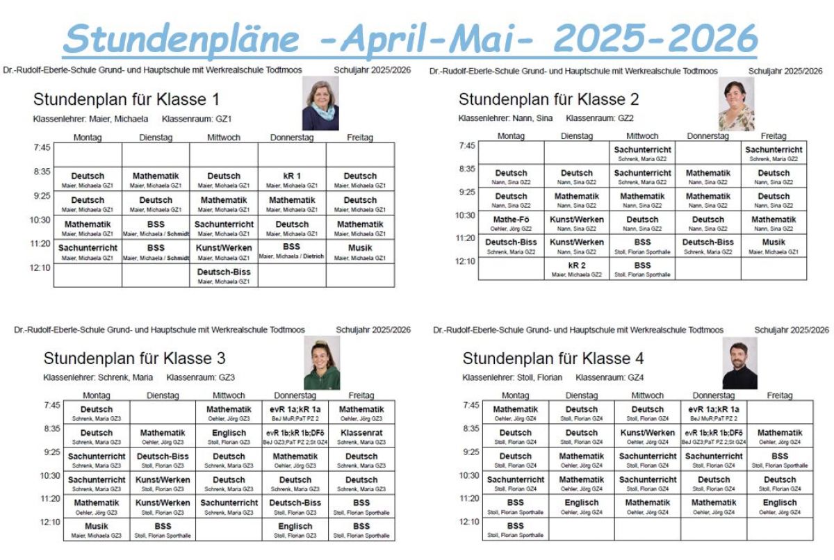 Mit Klick auf das Bild direkt zu den Stundenplänen!